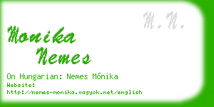 monika nemes business card